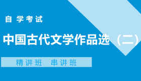00533中国古代文学作品选（二）自考课程