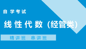 04184线性代数（经管类）自考课程